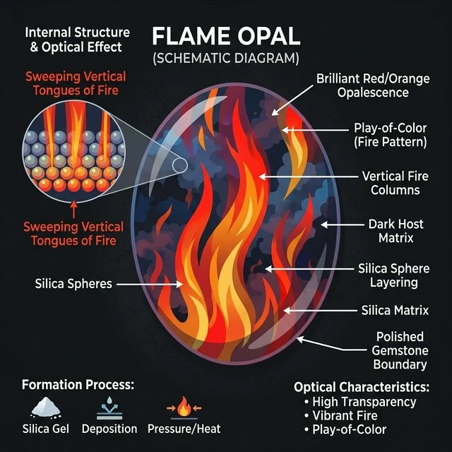 Flammen-Muster Schematisch