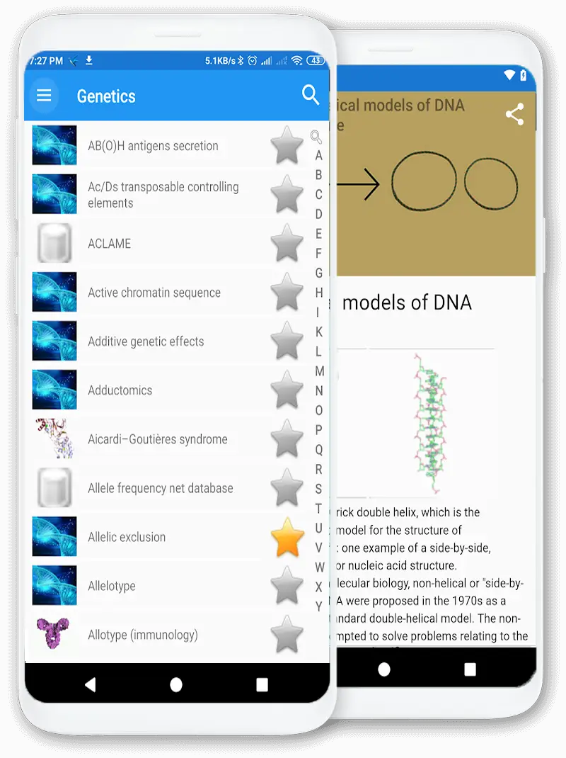 Screenshot for the app: Genetics