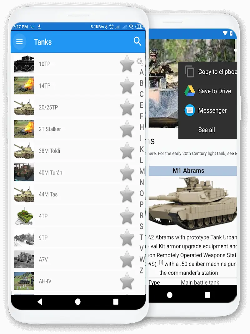 Screenshot for the app: Tanks