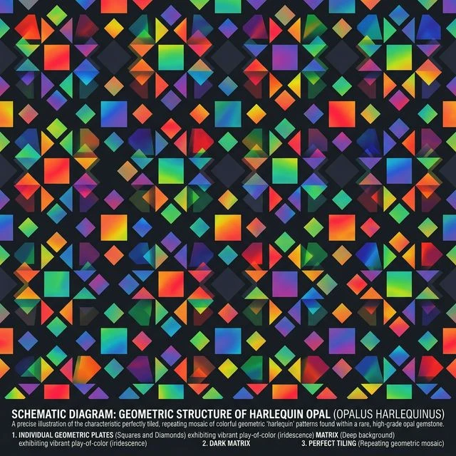 Harlekin-mønster Skjematisk