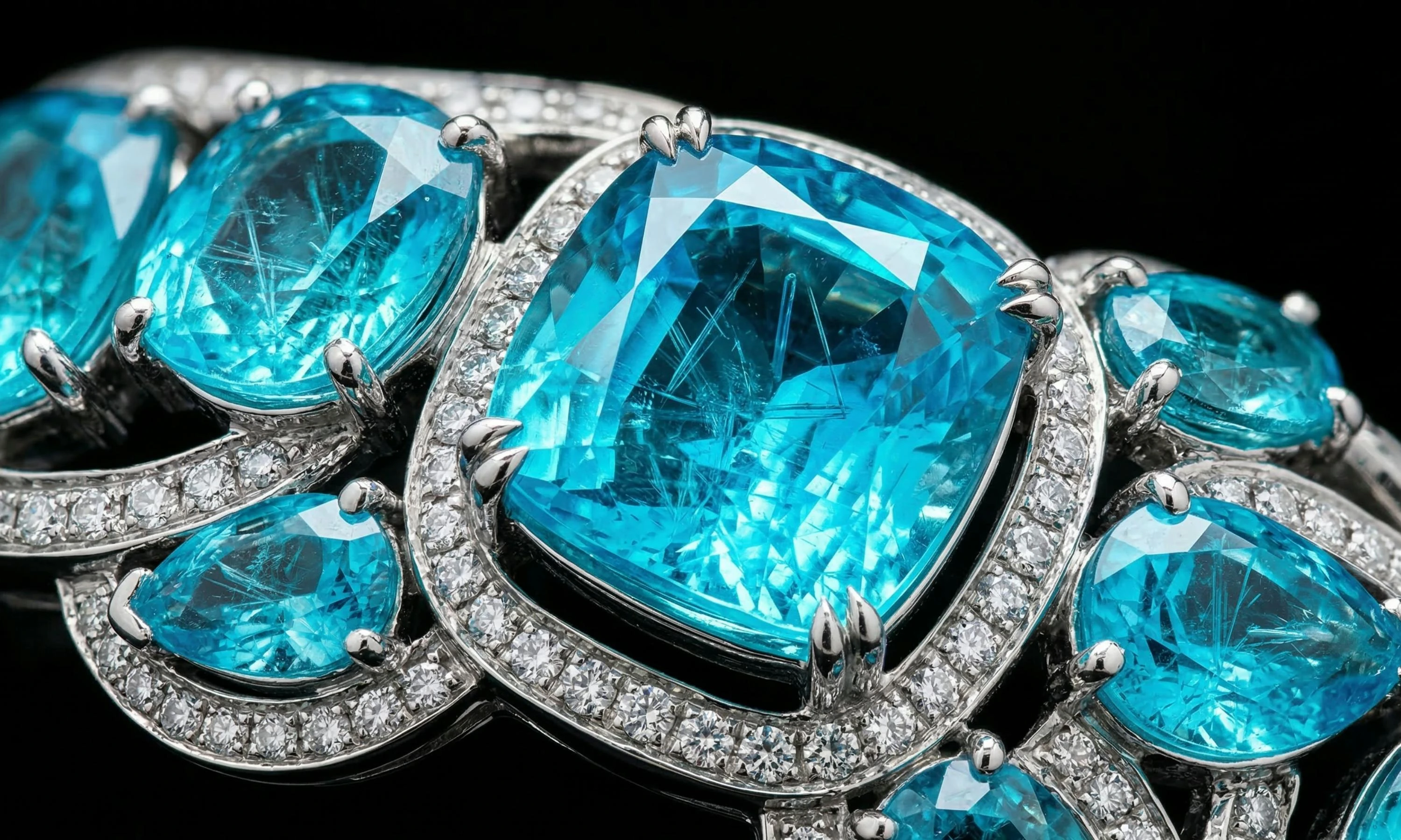 Elegant tourmaline jewelry with faceted green gemstones